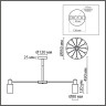 Люстра потолочная LUMION MAVE 8099/12C COMFI LN25 76 Е14 12*40W 220V никель/белый металл/стекло