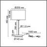 Настольная лампа LUMION NIKKI 8250/1T MODERNI LN25 000 Е27 60W 220V никель/бежевый, металл/текстиль