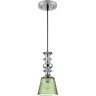 Подвесной светильник LUMION MANOLA 8047/1А SUSPENTIONI LN24 E27 1*60W 220V хром/зеленый металл/стекло 8047/1A